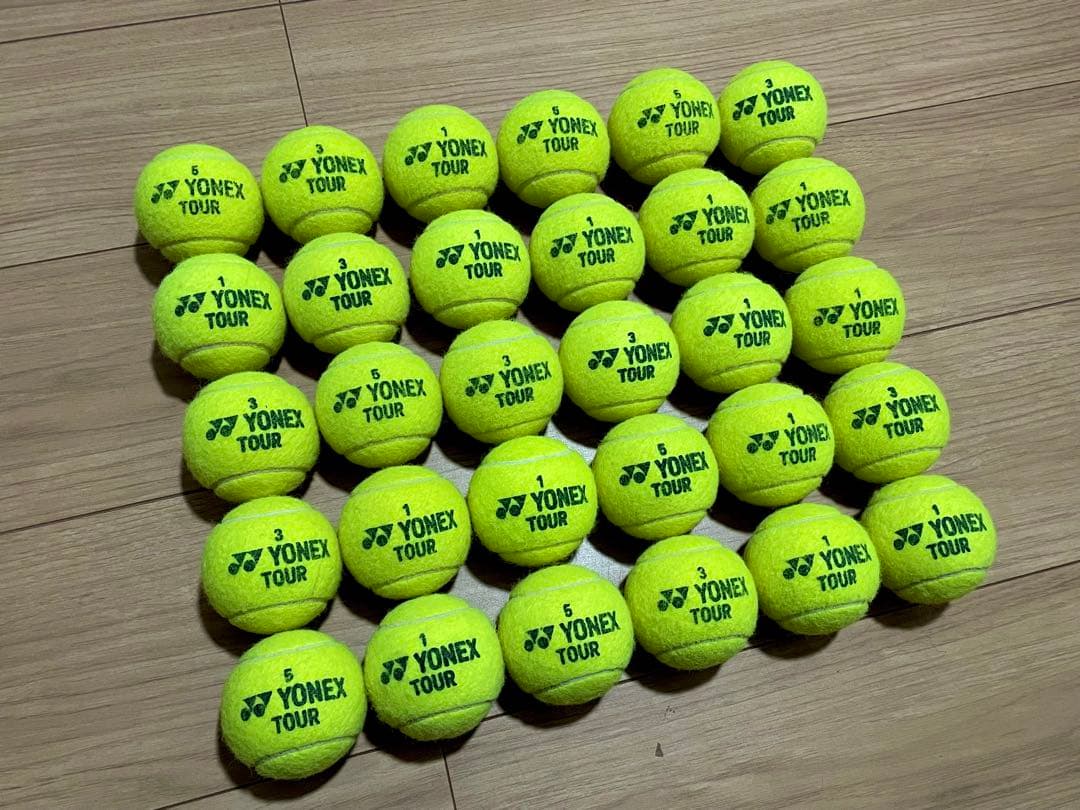 12月15日開封　女子練3日　即日発送　中古硬式テニスボール100球