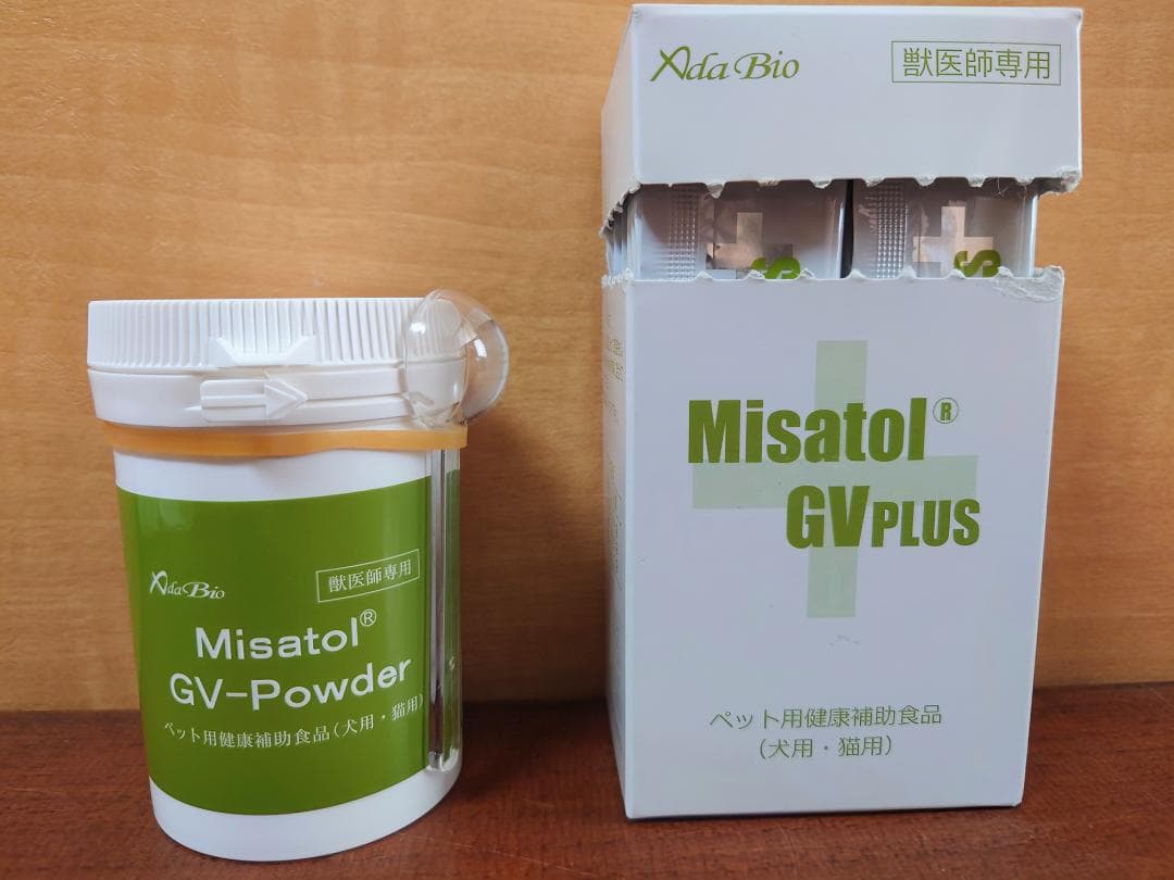 【アダバイオ】ミサトール GVパウダー ＋ GVプラス28本 セット 犬猫用