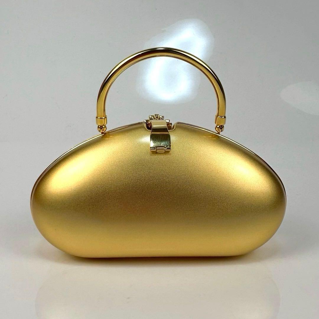 【極美品】シェイラン パーティーバッグ ゴールド ハンドバッグ チェーンバッグ