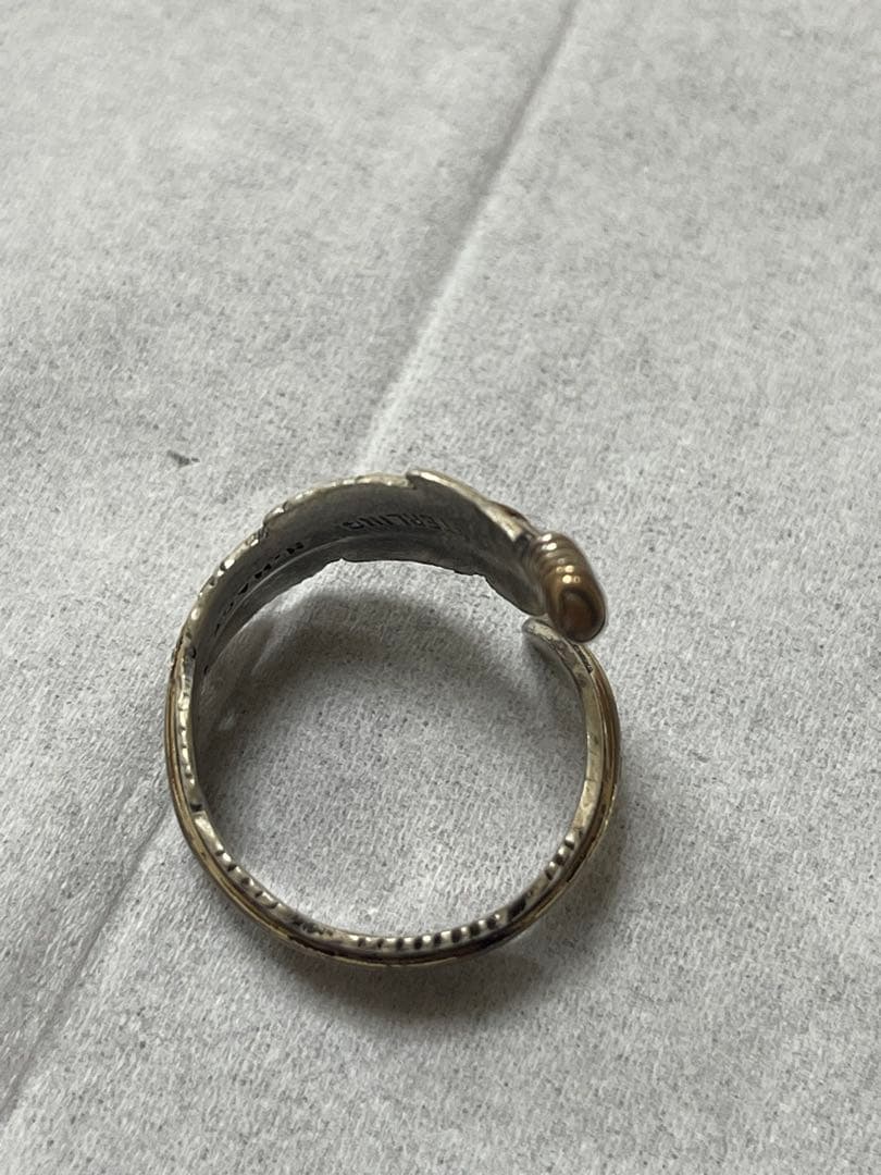 作家 H. MACE フェザー リング シルバー925 Sterling