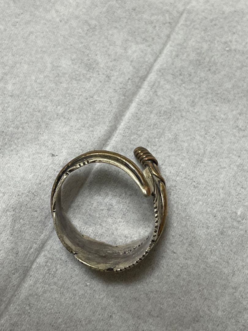 作家 H. MACE フェザー リング シルバー925 Sterling