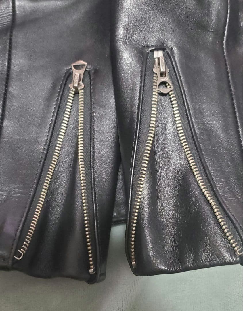 NEIGHBORHOOD×Schottワンスターレザーダブルライダースジャケット