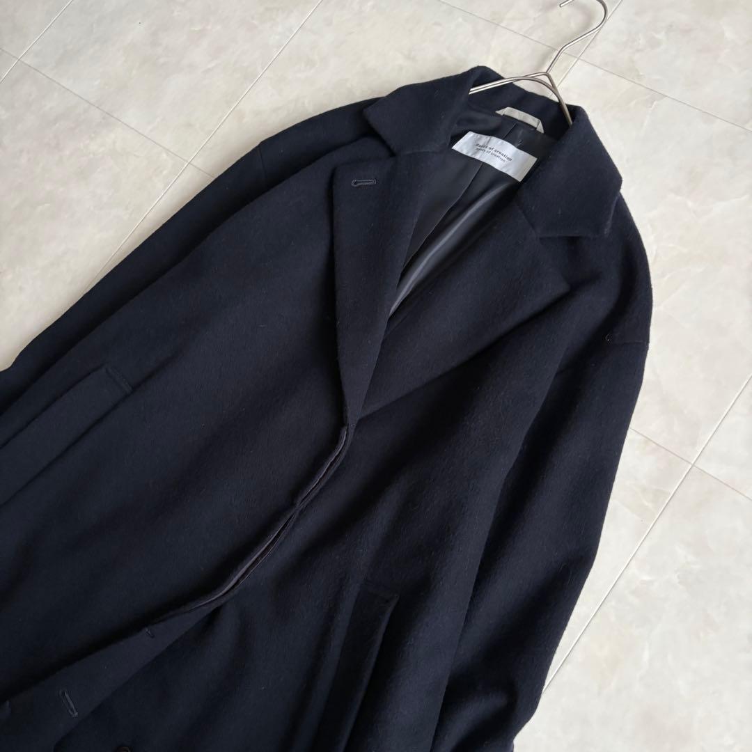 美品✨ ハンズオブクリエイション チェスターコート ネイビー F 日本製 ロング