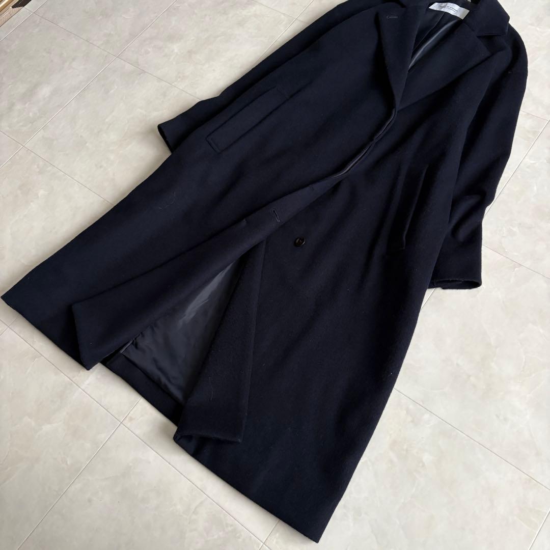 美品✨ ハンズオブクリエイション チェスターコート ネイビー F 日本製 ロング