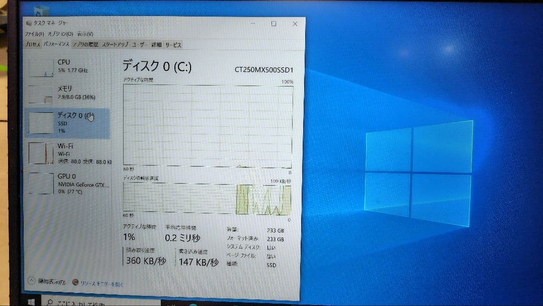 Windowsデスクトップ Dell Vostro 3800 GTX1050Ti