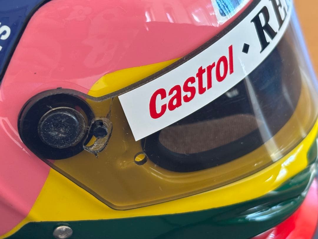 直筆サイン入り J.ヴィルヌーヴ 1/2 ウィリアムズ ヘルメット