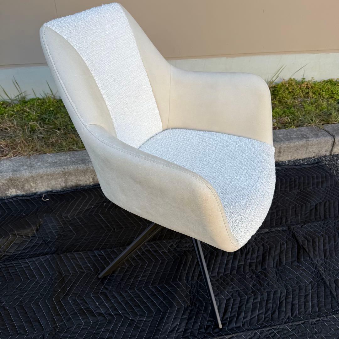 ①アルモニア ダイニングチェア 椅子　回転式　一脚 ラウンジチェア