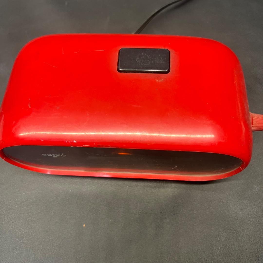 〇Nc左1067 昭和レトロ SEIKO パタパタ時計 DP665 レッド