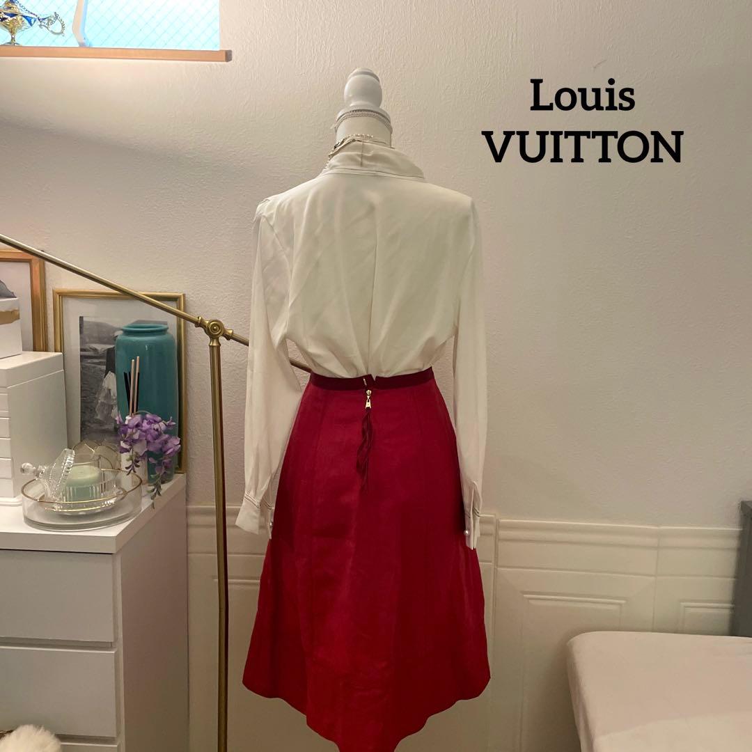 【12万円】Louis VUITTON シルクレース　スカート