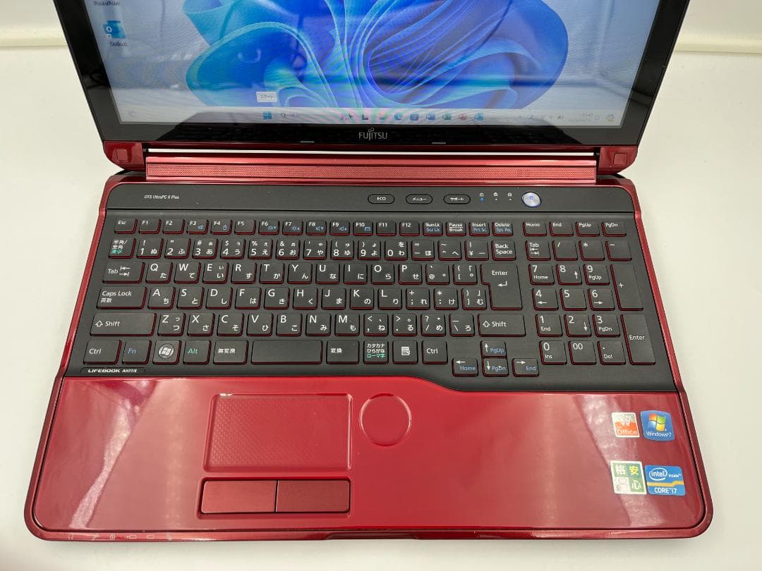 ノートパソコン core i7 windows11オフィス付き AH77/ER