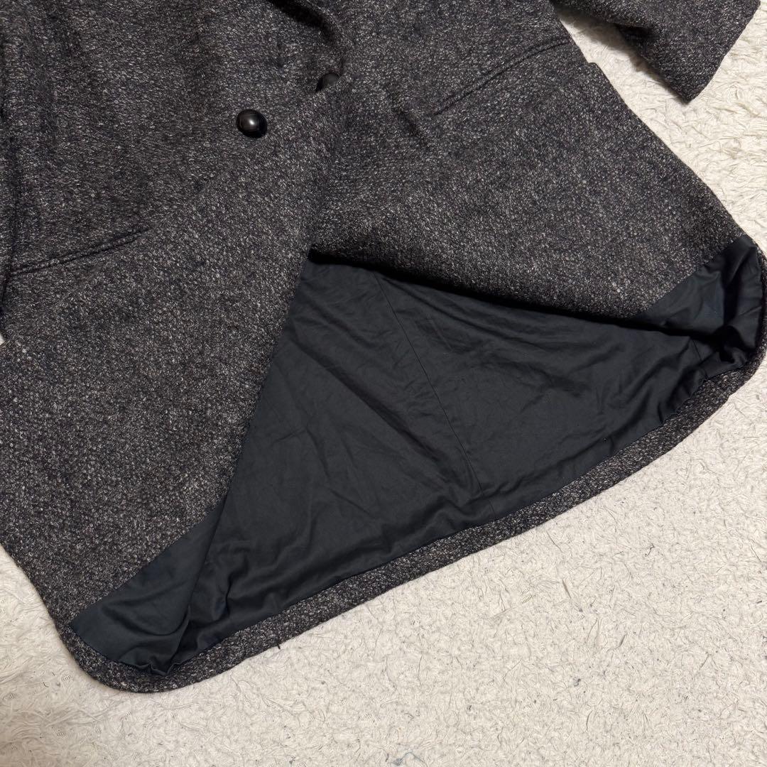 近年極美品　イザベルマラン　ツイードチェスターコート　くるみボタンオーバーサイズ