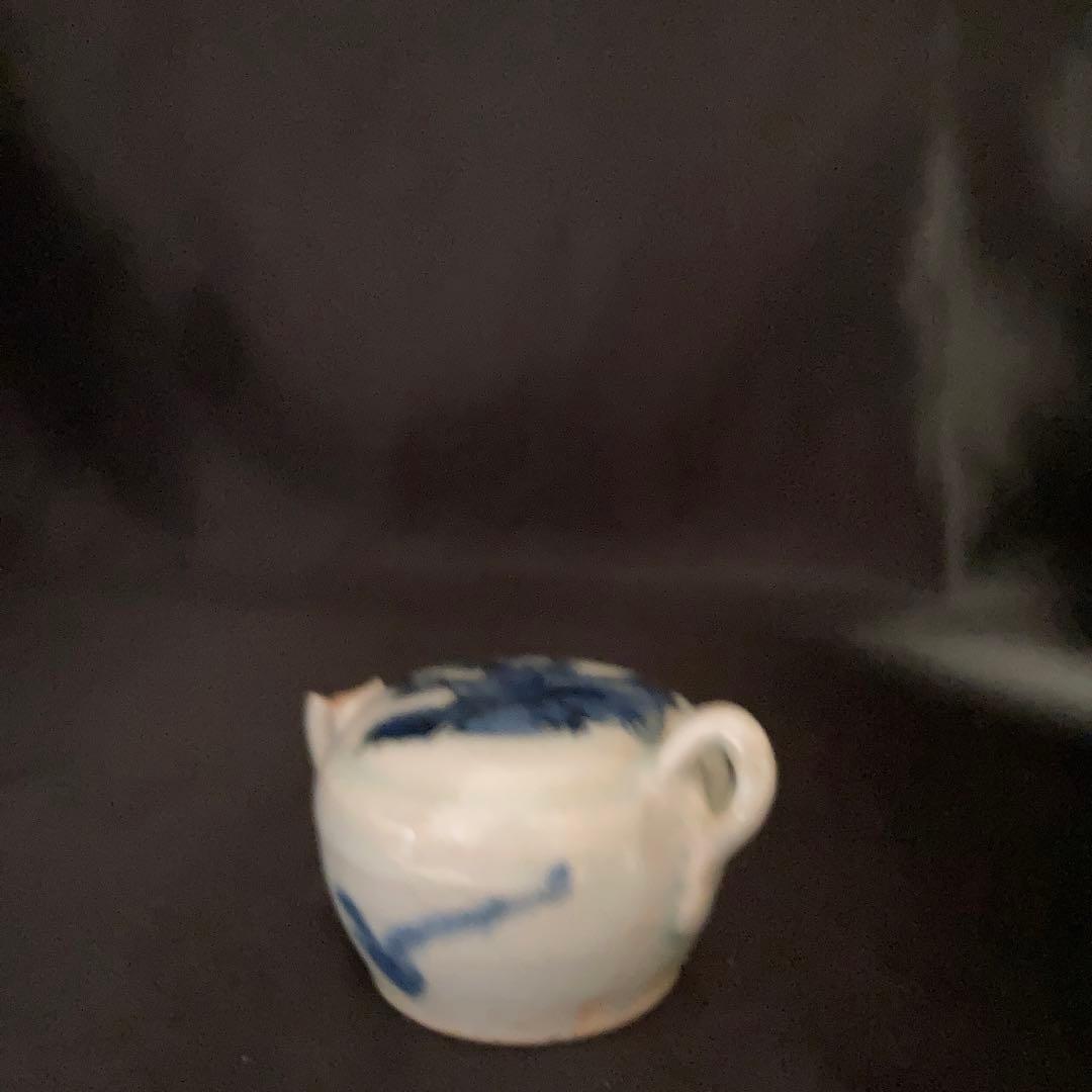 新年赤絵セール❗️【gallery三益】古染付鶴仙人紋水滴（明末時代）