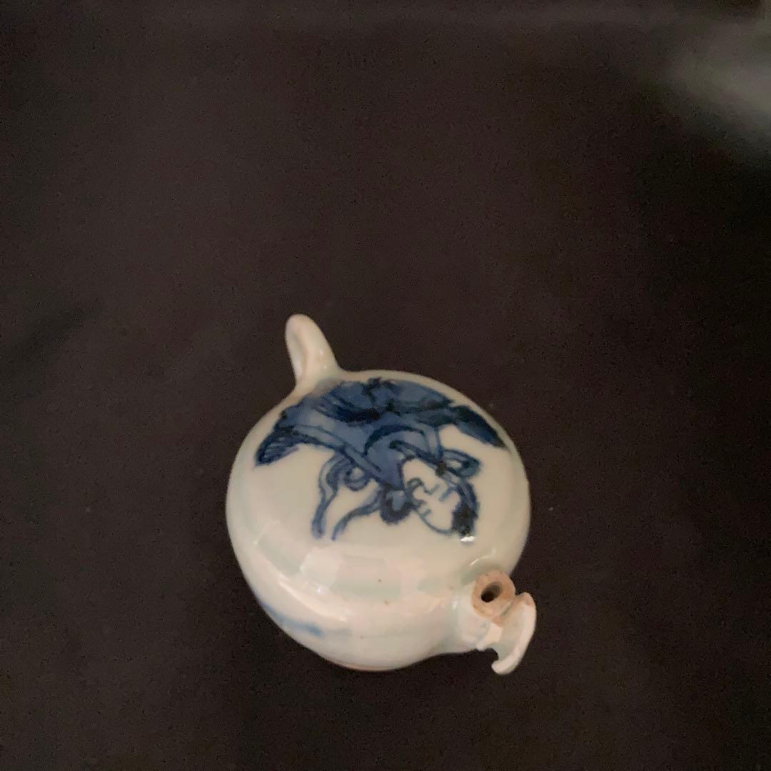 新年赤絵セール❗️【gallery三益】古染付鶴仙人紋水滴（明末時代）