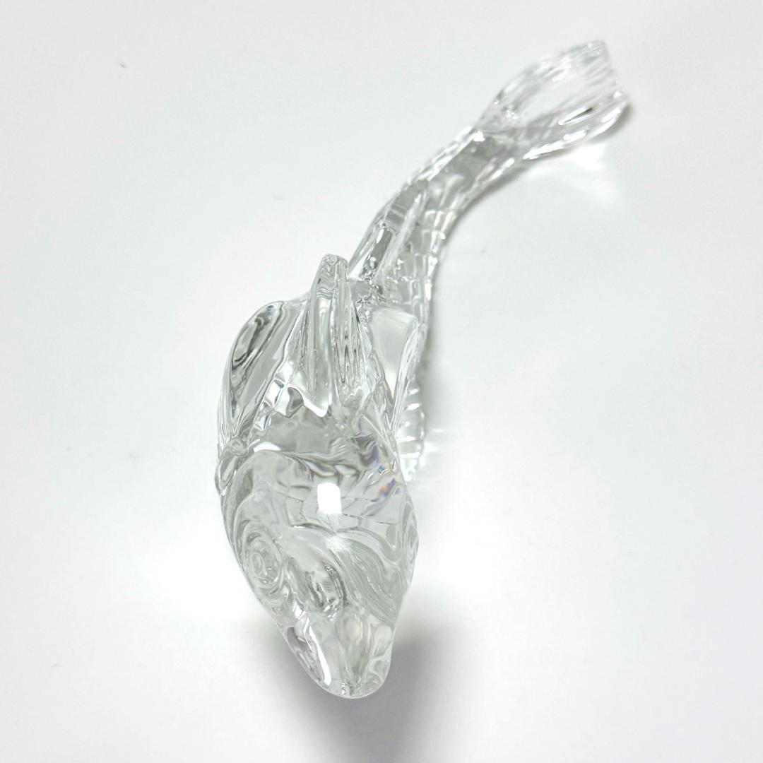 【バカラ】動物 鯉 置物 インテリア★美品★幸運/開運