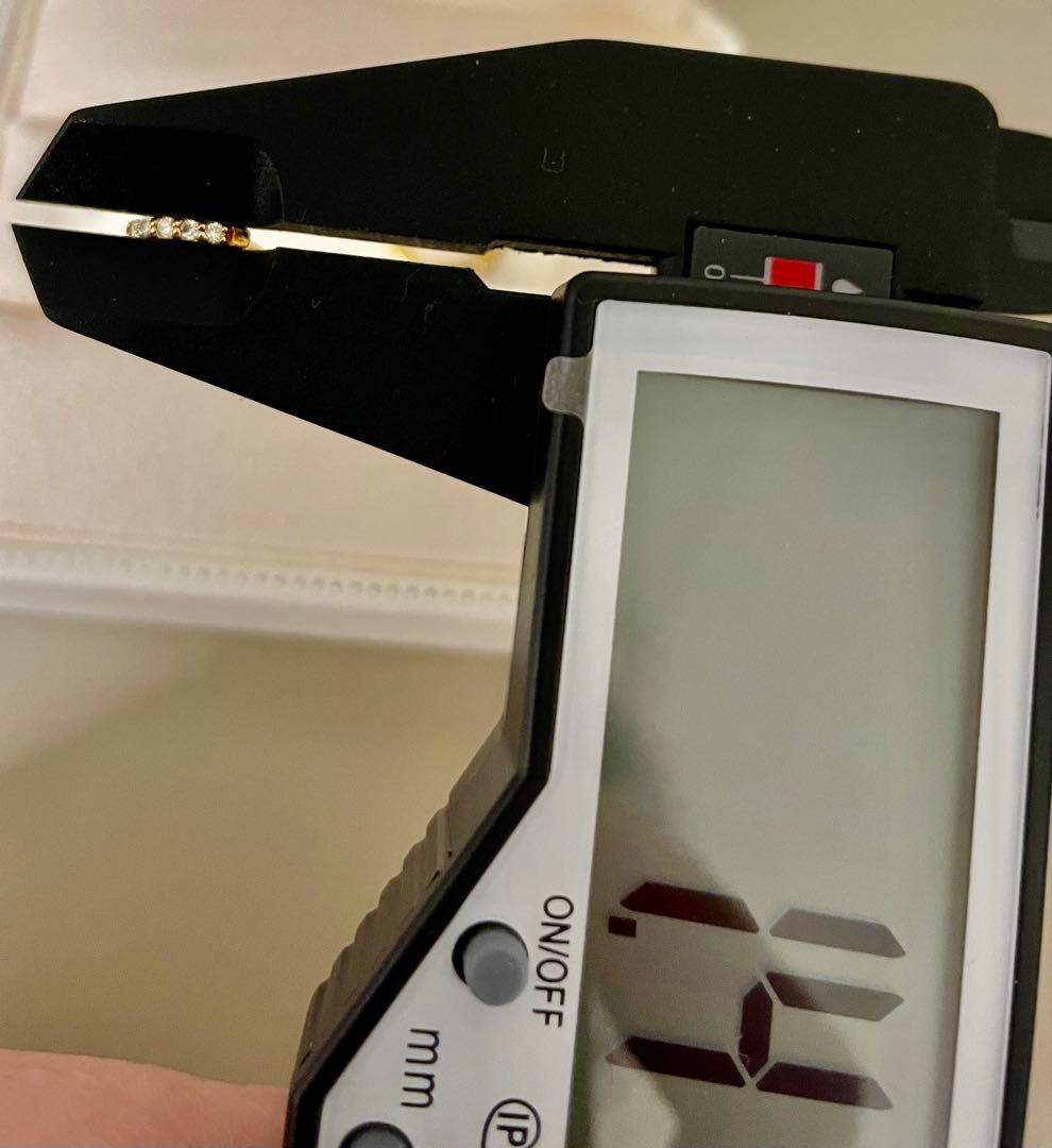 K18 ダイヤモンド フープピアス YG