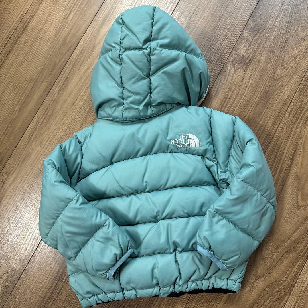 THE NORTH FACE フード付ダウンジャケット 90cm ミントグリーン