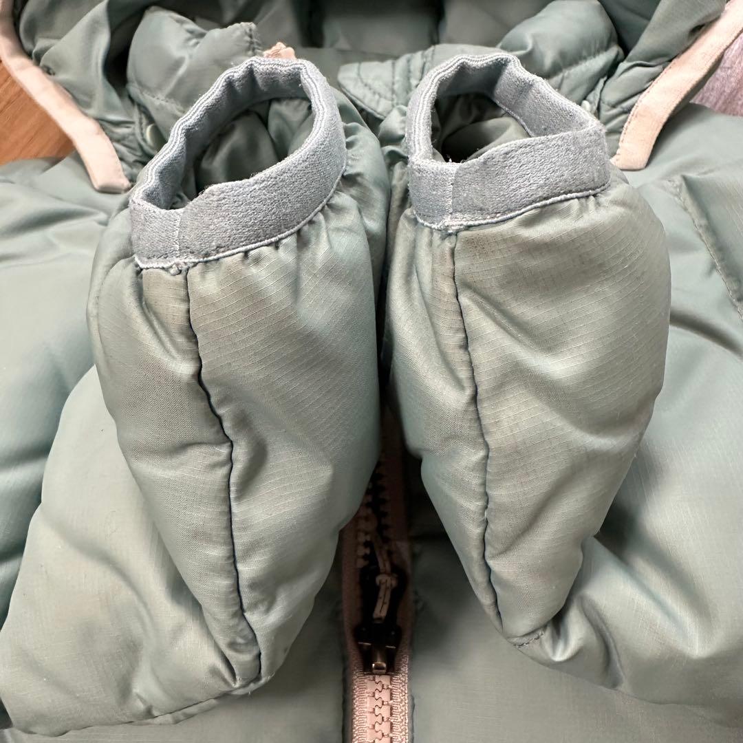 THE NORTH FACE フード付ダウンジャケット 90cm ミントグリーン