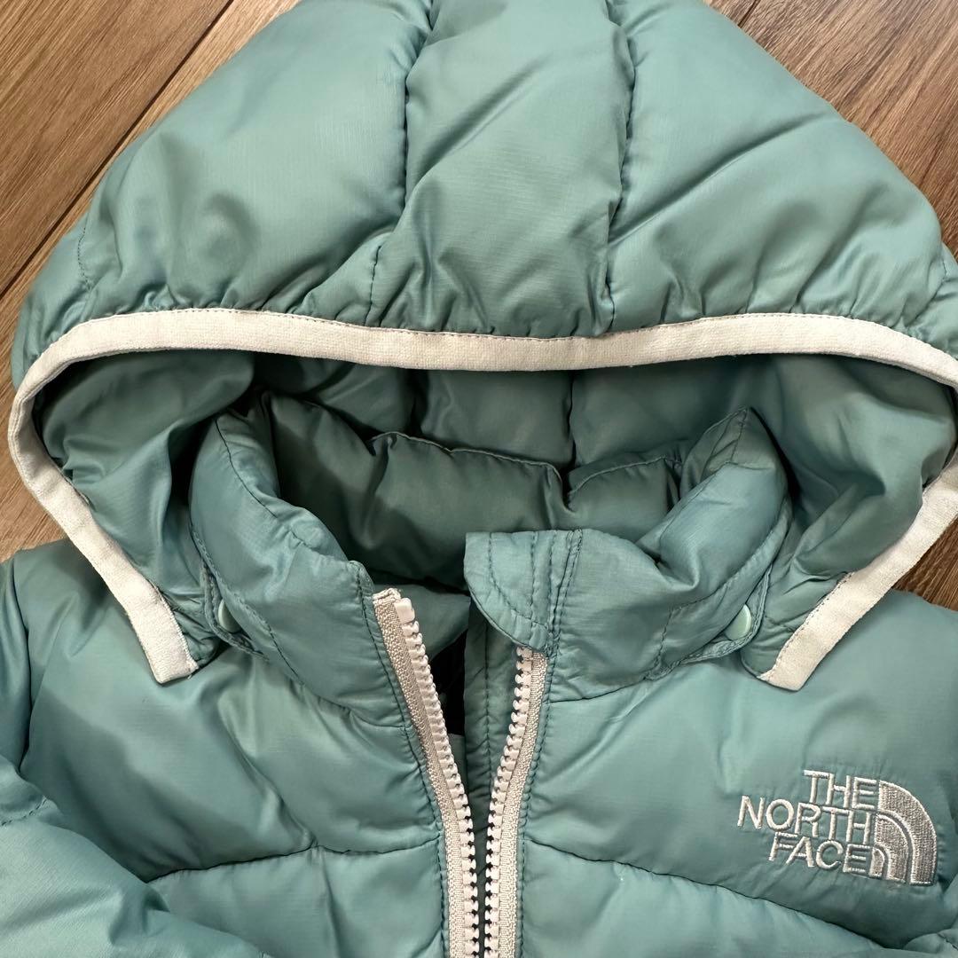THE NORTH FACE フード付ダウンジャケット 90cm ミントグリーン