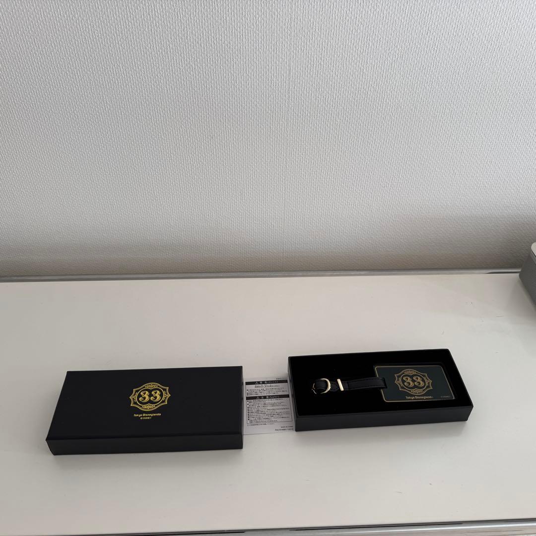 【新品未使用】東京ディズニーランド クラブ33 ラゲッジネームタグ 箱付 激レア