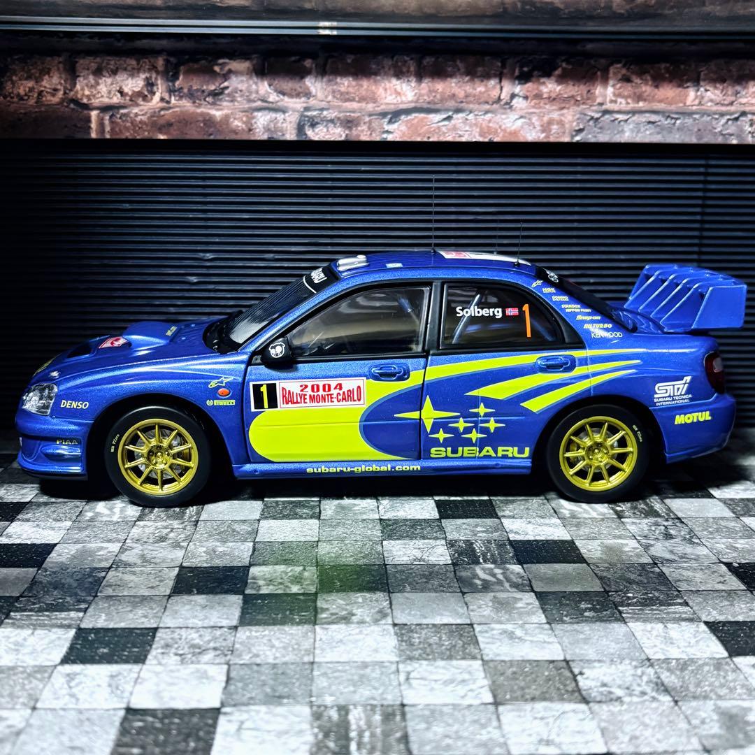 カスタム品 1/18 Solido スバル インプレッサ WRC モンテカルロ
