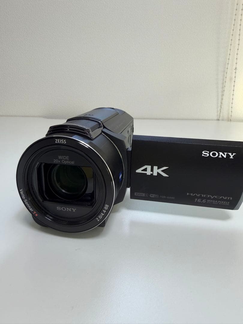 【美品】SONY FDR-AX40 4K ZEISSレンズ16.6MP