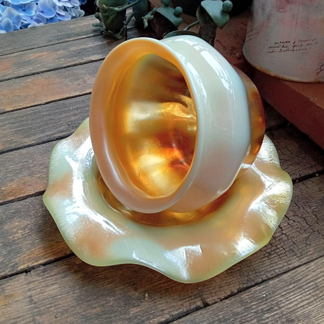 ルイスCティファニー ボウル＆プレート ファブリルガラス おうち美術館にq48