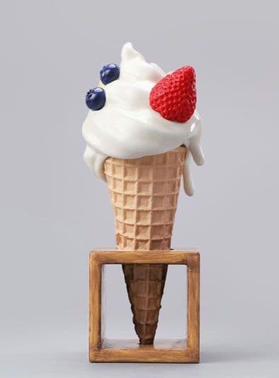 キティ コーンJXKスタジオ リアルねこソフトクリームフィギュア♡在庫２個のみ①