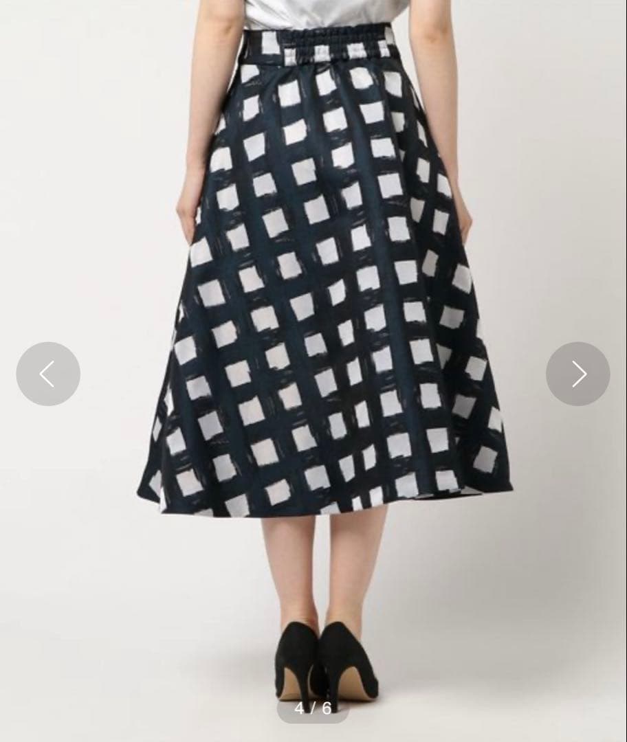 美品★戸田恵梨香着用 ダブスタ Sov.オリジナルチェックジャガードスカート