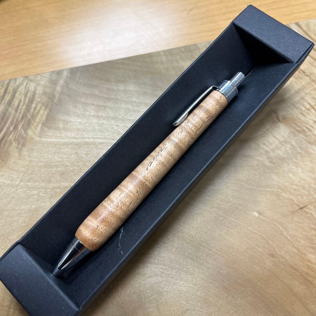 木軸ペン　ケンポナシ縮杢