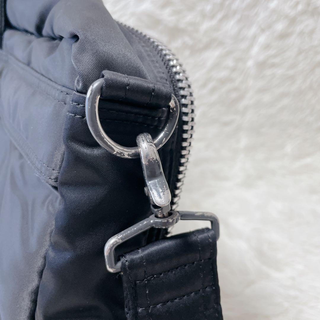 美品 PORTER タンカー 2way ブリーフケース ラウンドジップ