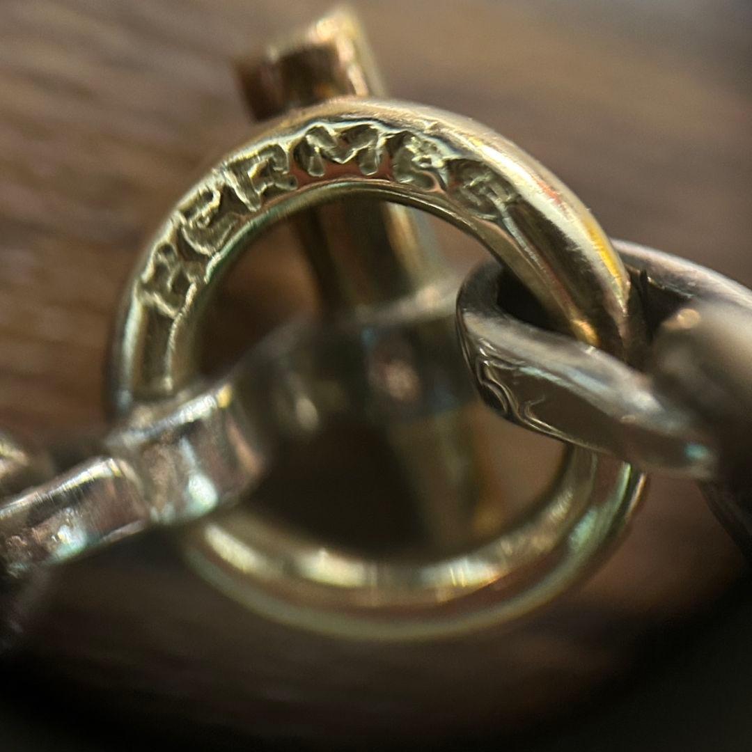 【HERMES】シェーヌダンクル コンビ リング Vintage　※即購入お断り