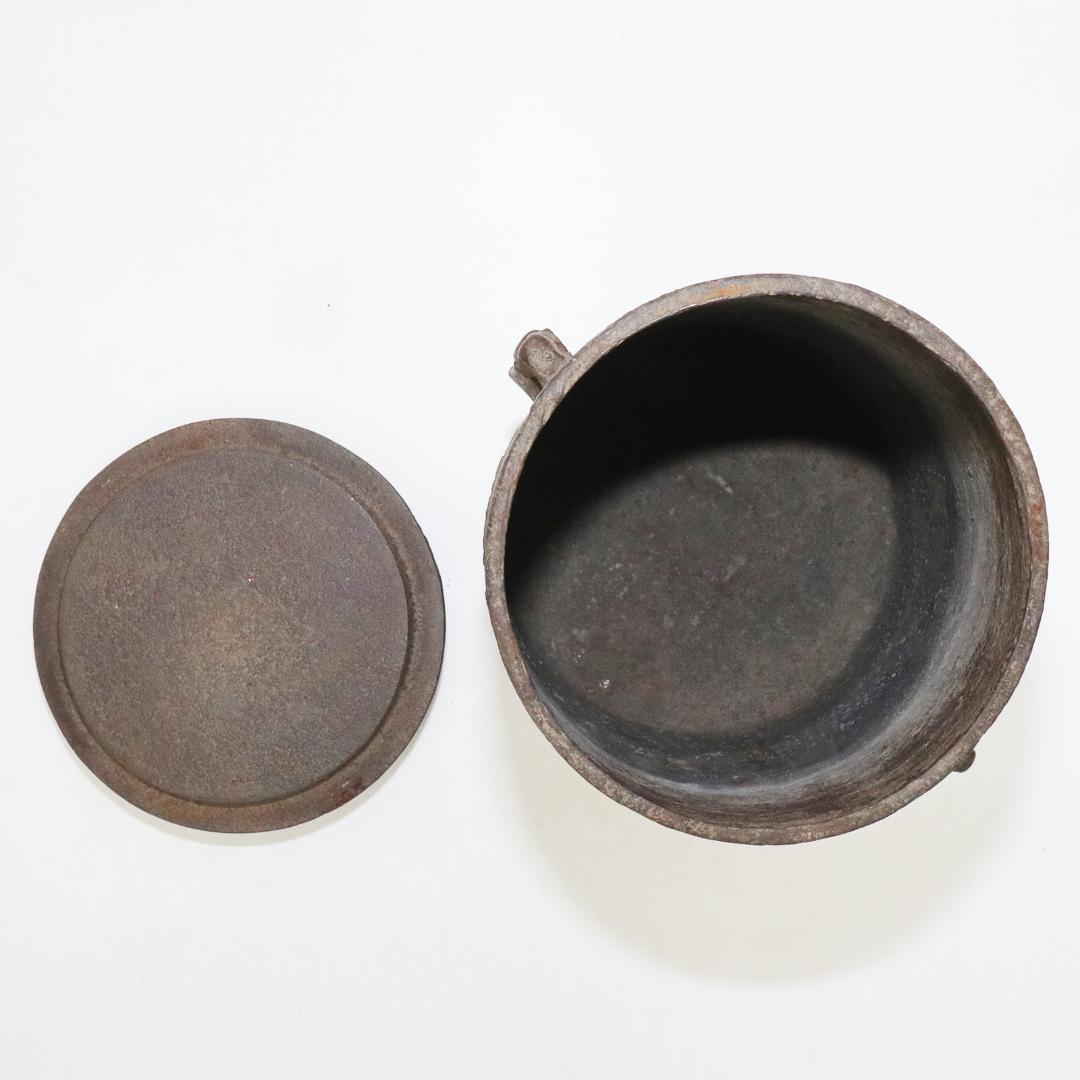 加賀釜師 木越正治造 雲龍釜　共箱 共布