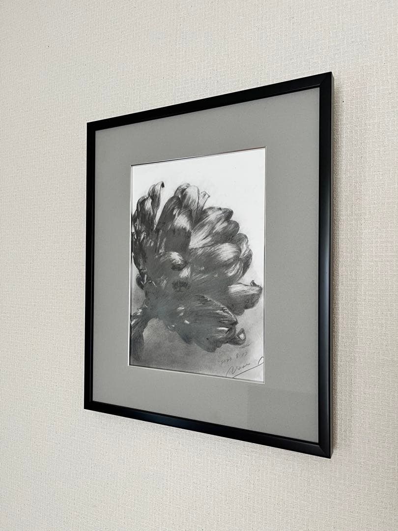 花の鉛筆画A4サイズ