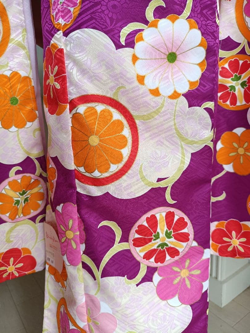専用です☆未使用品☆式部浪漫☆紫薄ピンク着物と作り帯フルセット七五三