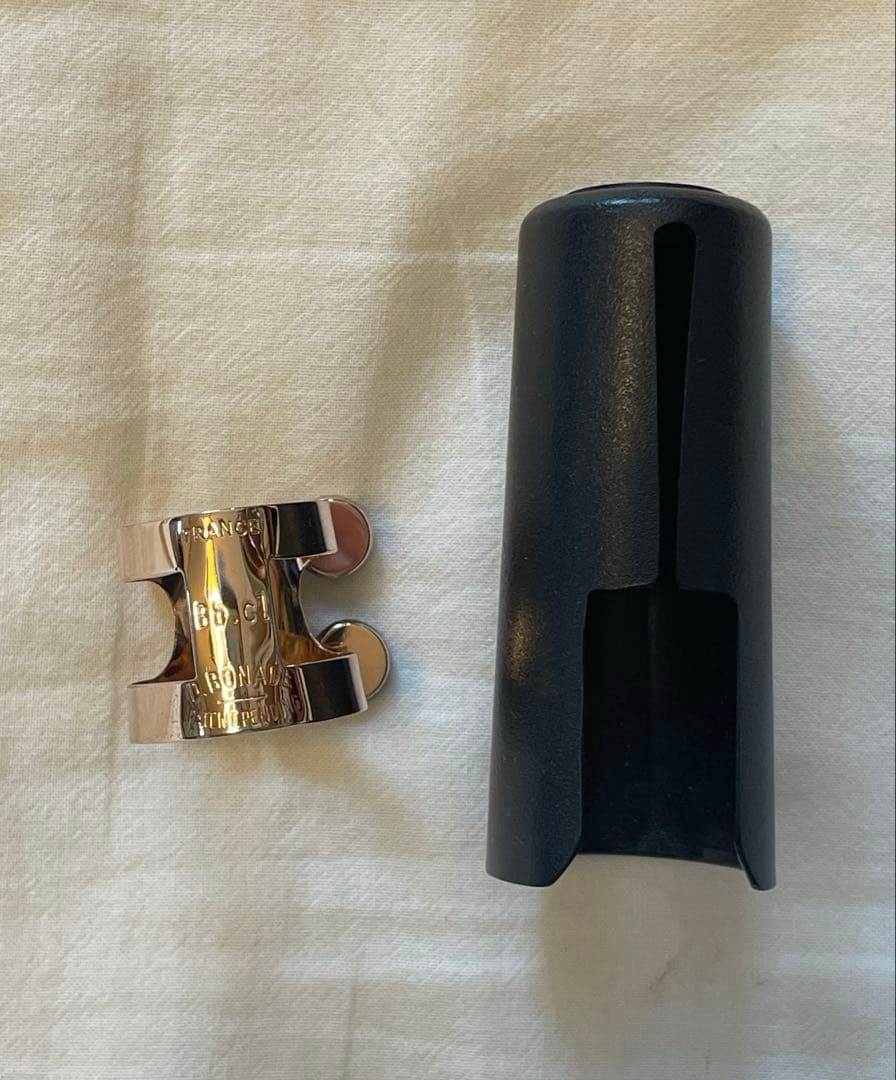 BUZZ B♭クラリネットリガチャー ピンクゴールド R キャップ付