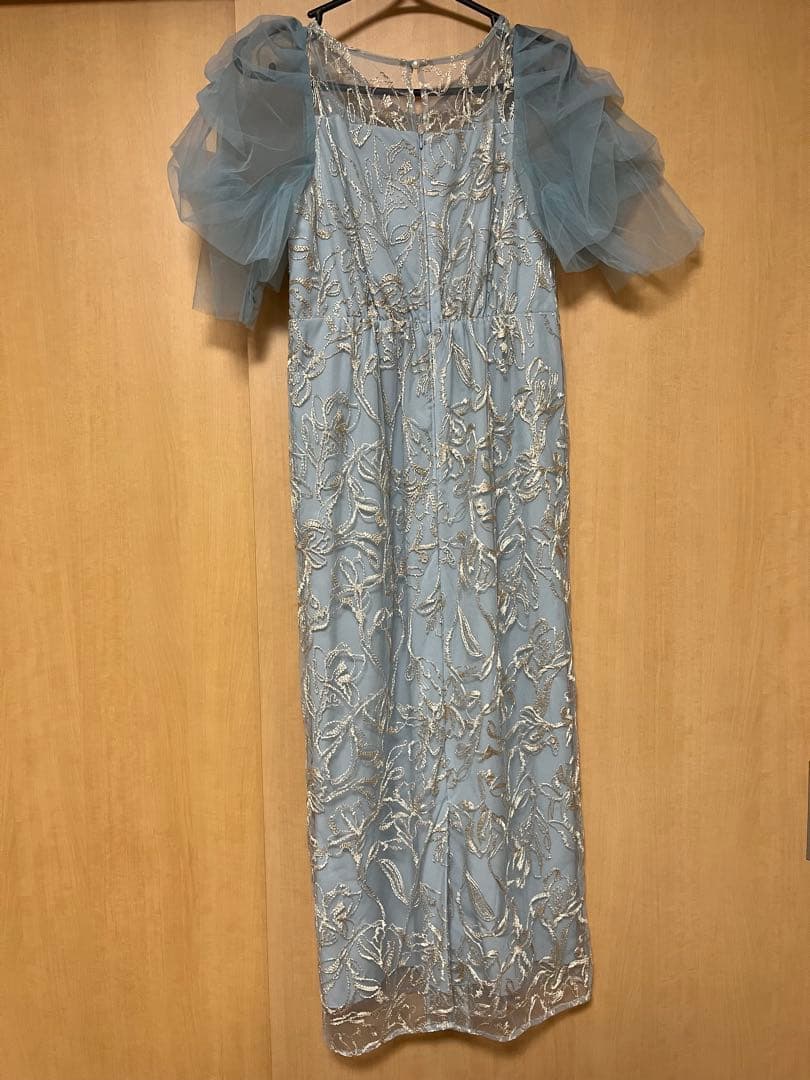 【美品】niana フラフィースリーブペンシルドレス