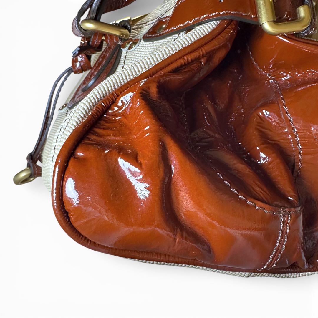 □らび□■極美品■レア■クロエChloe■ハンドバッグ■パディントン■保証書付