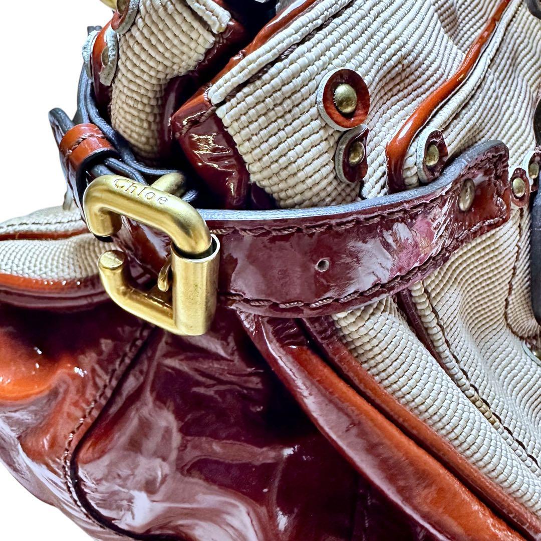□らび□■極美品■レア■クロエChloe■ハンドバッグ■パディントン■保証書付