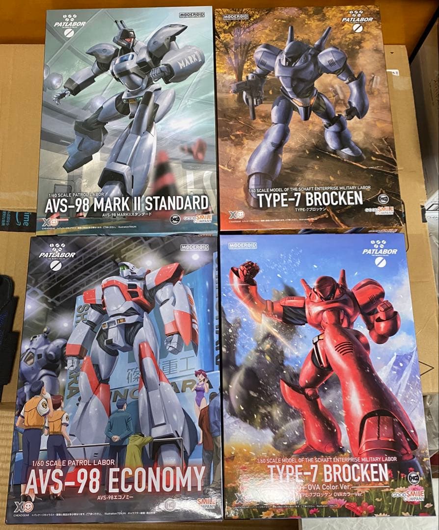 新品未開封　MODEROID モデロイド　パトレイバー　４種セット