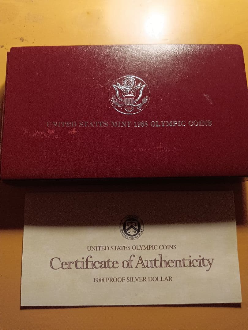 1988年 アメリカ オリンピック 記念 銀貨 $1 プルーフ（銀0.900）