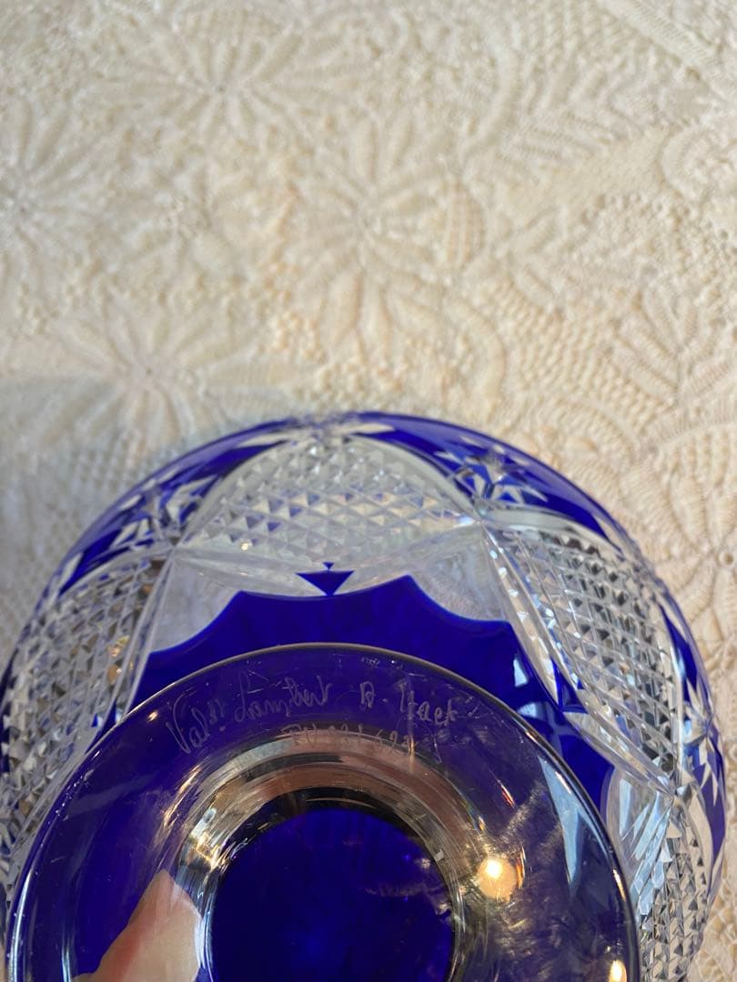 Val St Lambertヴァルサンランベール　カットが美しいクリスタルボウル