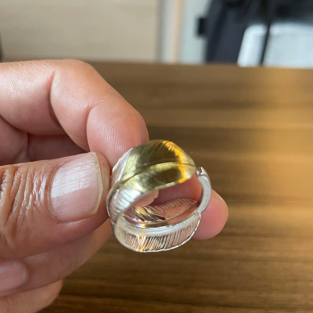 先金 フェザー リング 指輪 アクセサリー ハンドメイド キムタク着