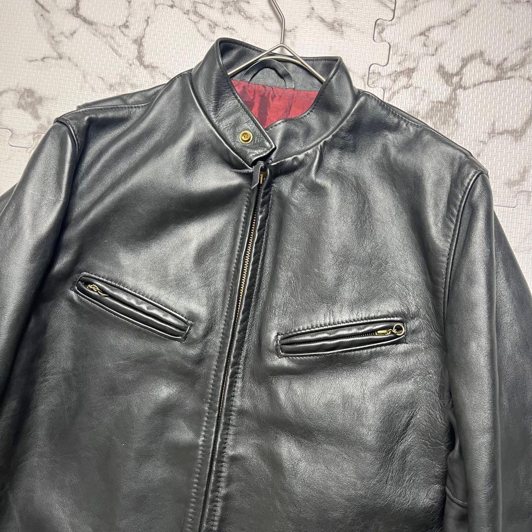 極美品✨ ショット レザージャケット ライダース 641xx サボテンタグ 黒