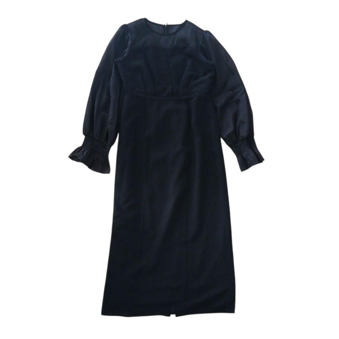 atlo シフォンビスチェタイトワンピース　パーティードレス XL シースルー