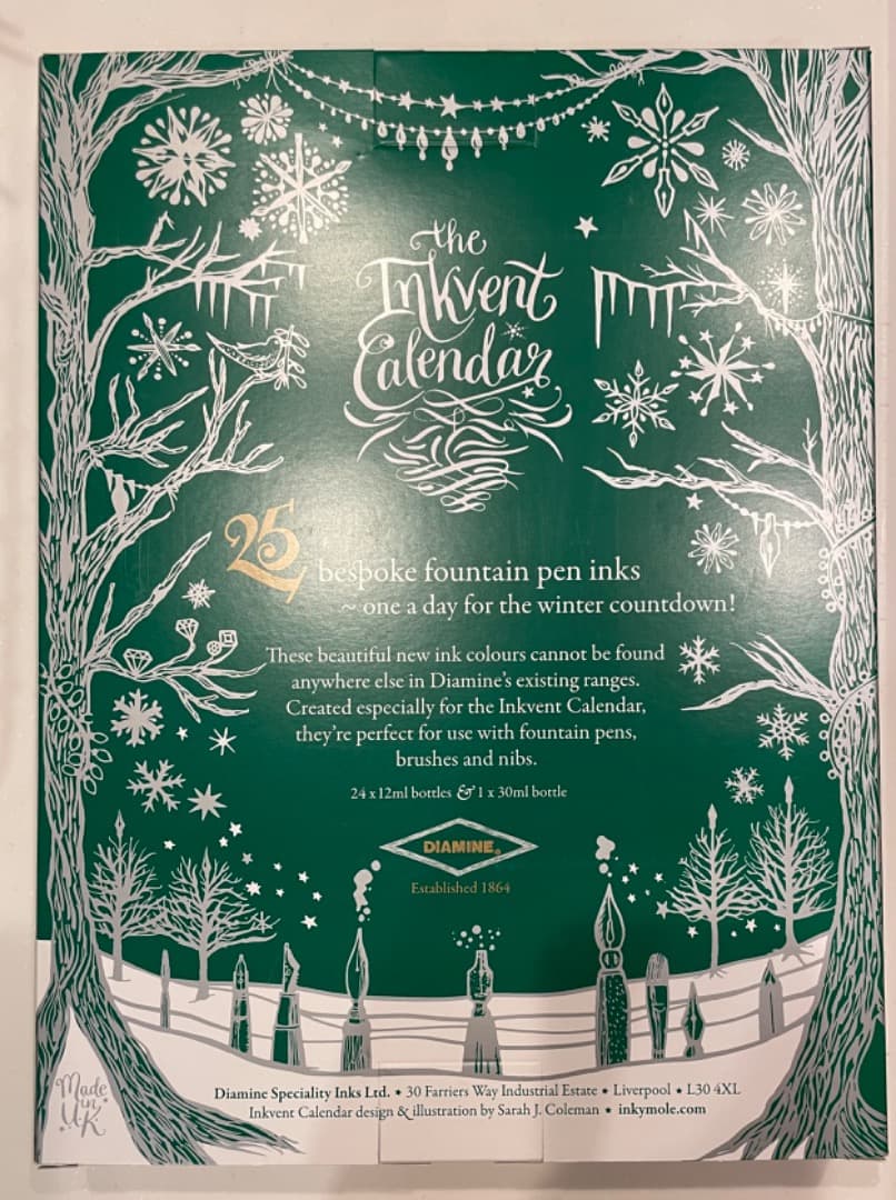 ダイアミン DIAMINE インクベントカレンダー2022 グリーンエディション