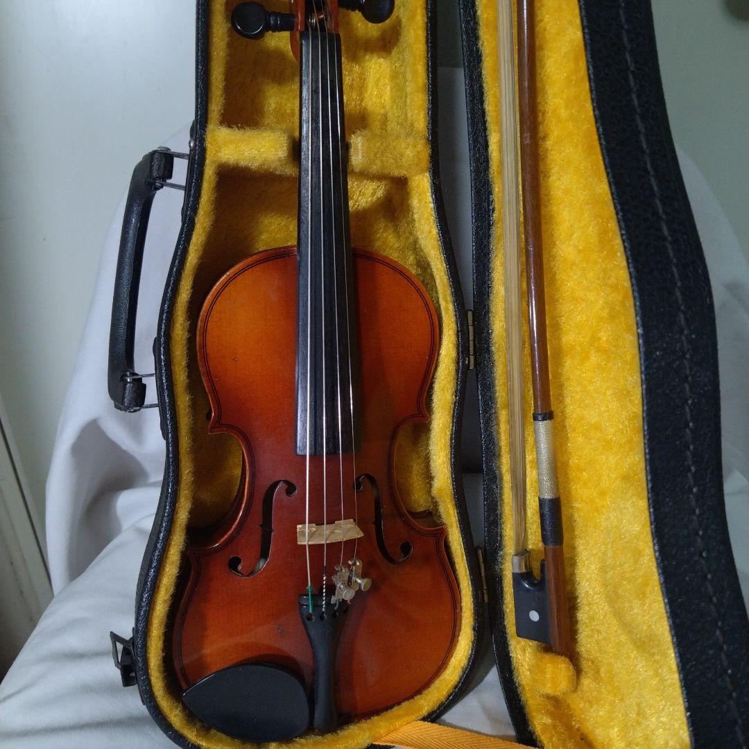 ♥4才前後の子供用♥スズキバイオリン1/10メンテ済♥品番220♥弓ケ―ス松脂付