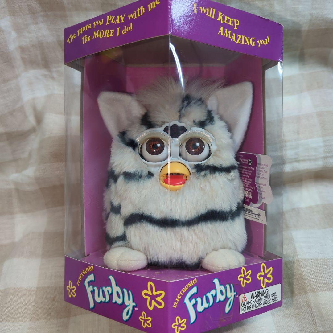 新品未開封！ゼブラ　初代ファービー　茶色目　平成レトロ　シマウマ