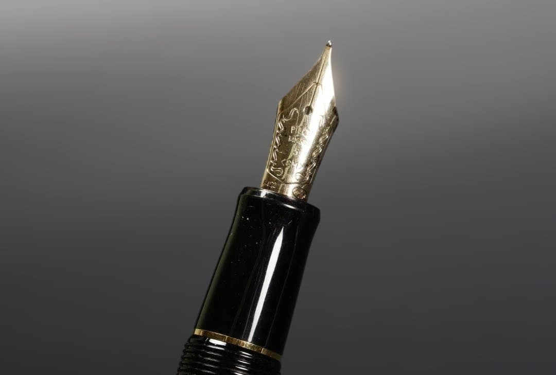 PILOT パイロット CUSTOM 74 万年筆 14K ブラック ゴールド