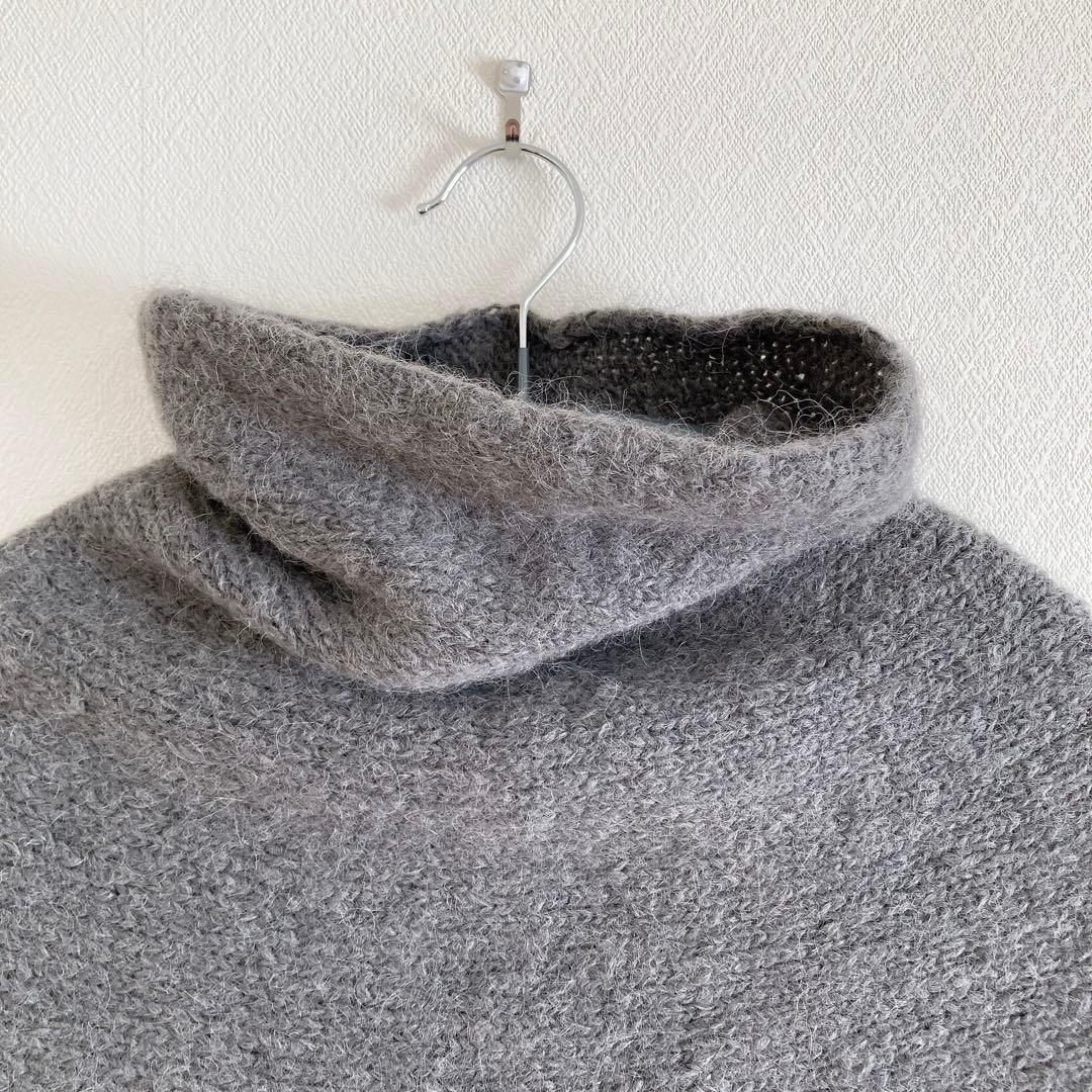 evam eva スヌード　ゆったり　アルパカ　ウール　ナイロン　F グレー
