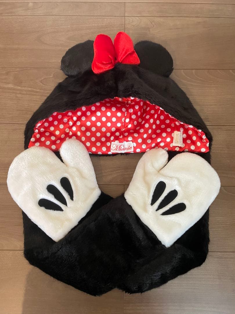 【廃盤レア】ファンキャップ　ミニーマウス　マフラー　手袋